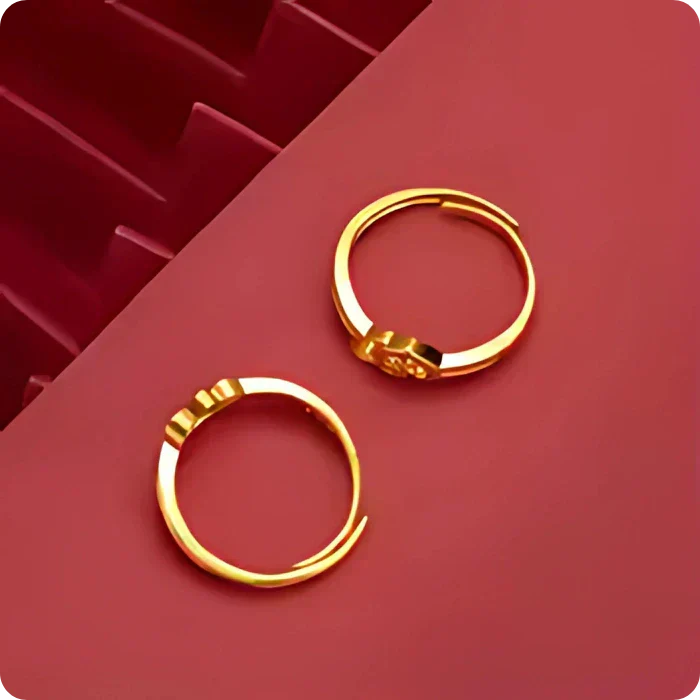 💞 Gold plated Retro Heart Ring