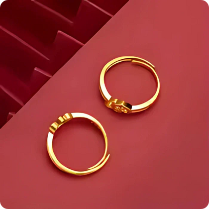 💞 Gold plated Retro Heart Ring