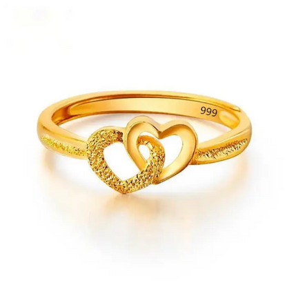 💞 Gold plated Retro Heart Ring